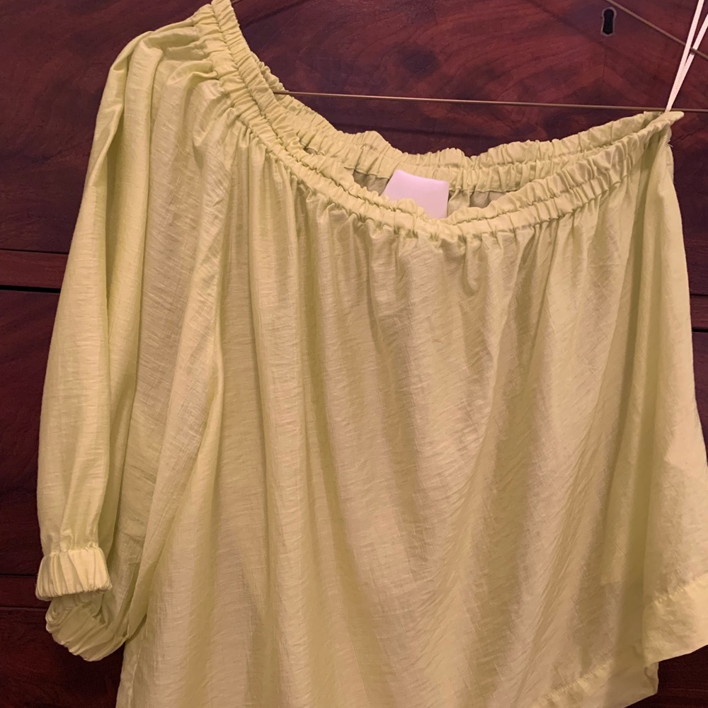 Anthropologie one-sleeve Top